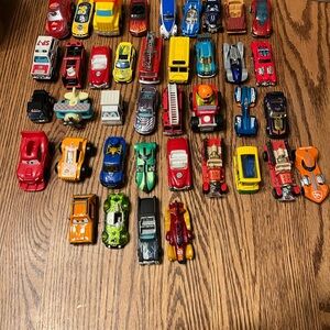 Lot Of 39 Cars, Trucks, Firetrucks and Airplane